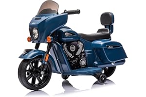 HETOY Ride on Motorcycle for Kids, 6V Electric Dirt Bike, License Motorcycle with Music and Headlight for Toddler 1-3