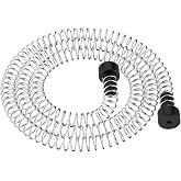 Fologtoo Zipline Spring Brake, 13.1ft 304 Stainless Steel Zipline Stopper | Heavy Duty Smooth Backyard Zip Line Spring Brake with Rubber Washers for 3/16 1/4 5/16 3/8 inch Cable