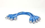 MICRO CONNECTORS 1 Foot CAT 6A UTP Ethernet Patch