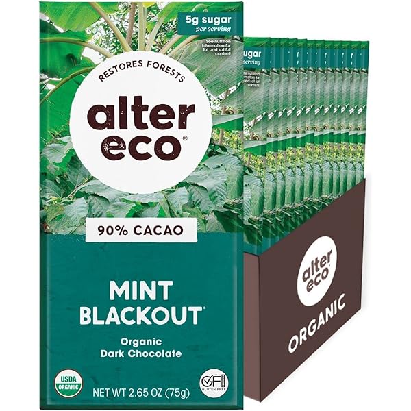 Amazon.com : Alter Eco | Chocolate Bars | Pure Dark Cocoa, Fair