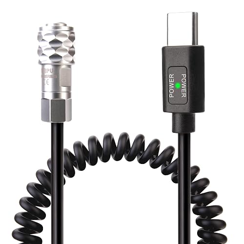KOERTACOO BMPCC 4K/6K Trigger Coiled Power Cable for Blackmagic Pocket ...