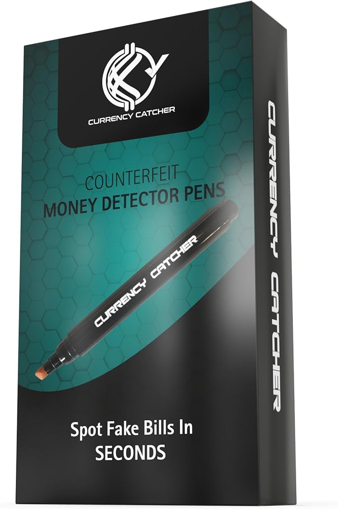 Currency Catcher Counterfeit Bill Detector Pens Chisel Tip