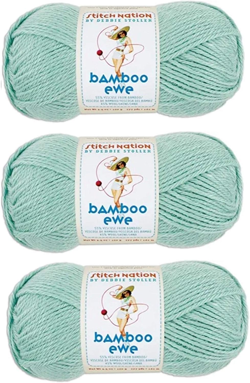 Stitch Nation By Debbie Stoller Bamboo Ewe YarnBeach Glass