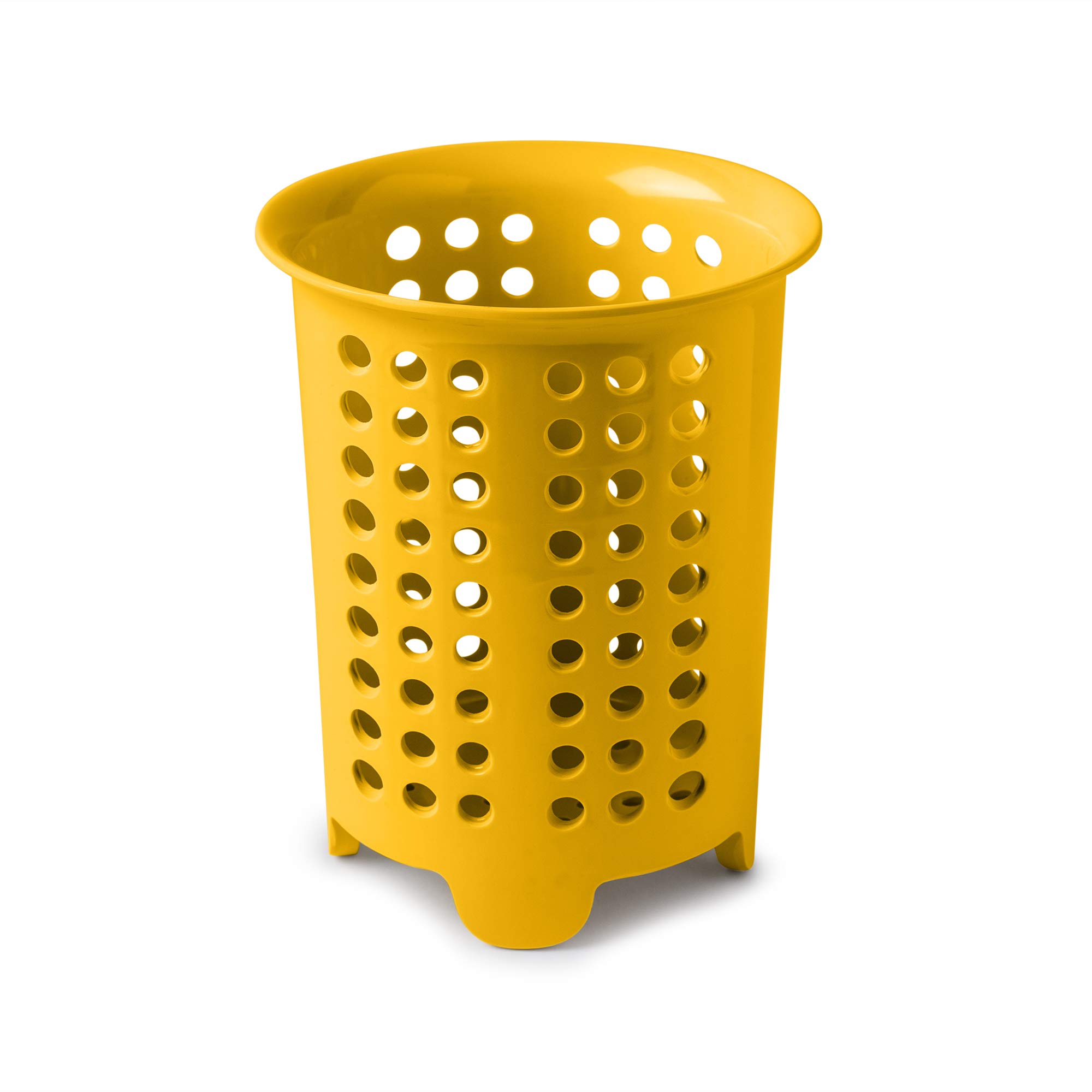Zeal Melamine Cutlery Drainer/Utensil Pot-Mustard, One Size