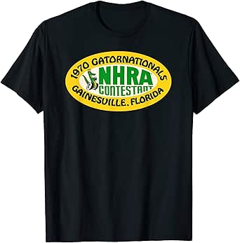 Amazon.com: NHRA 1970 Gatornationals Contestant t-shirt T-Shirt: Clothing