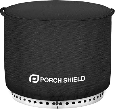Porch Shield UV-Resistant Solo Stove Bonfire Cover 22" Waterproof Black