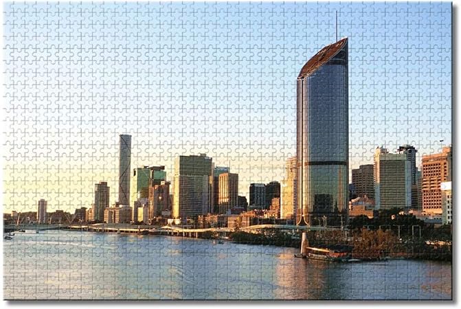 Amazon オーストラリアcitycatフェリーブリスベン川ブリスベン 大人のためのジグソーパズルキッズ1000ピース木製パズルゲームギフト用ホームデコレーション旅行のお土産 ジグソーパズル おもちゃ