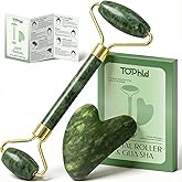 Face Roller & Gua Sha Facial Tools, Face Massager for Self Care, Jade Roller for face, Jawline Sculpting and Puffiness Reduci