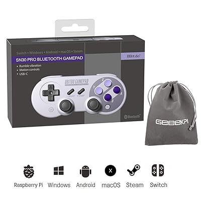 Buy 8bitdo Sn30 Pro Wireless Bluetooth Controller With Joysticks Rumble Vibration Usb C Cable Gamepad For Retropie Raspberry Pi Windows Macos Android Linux Steam Nintendo Switch With Flannel Bag Online In Kuwait B07f65jnjs