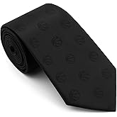 AMITER Woven Necktie with Basketball Pattern, Mens Skinny Neck Ties for Basketball Fan