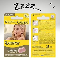 Ohropax Wax Ear Plugs, 12 Plug