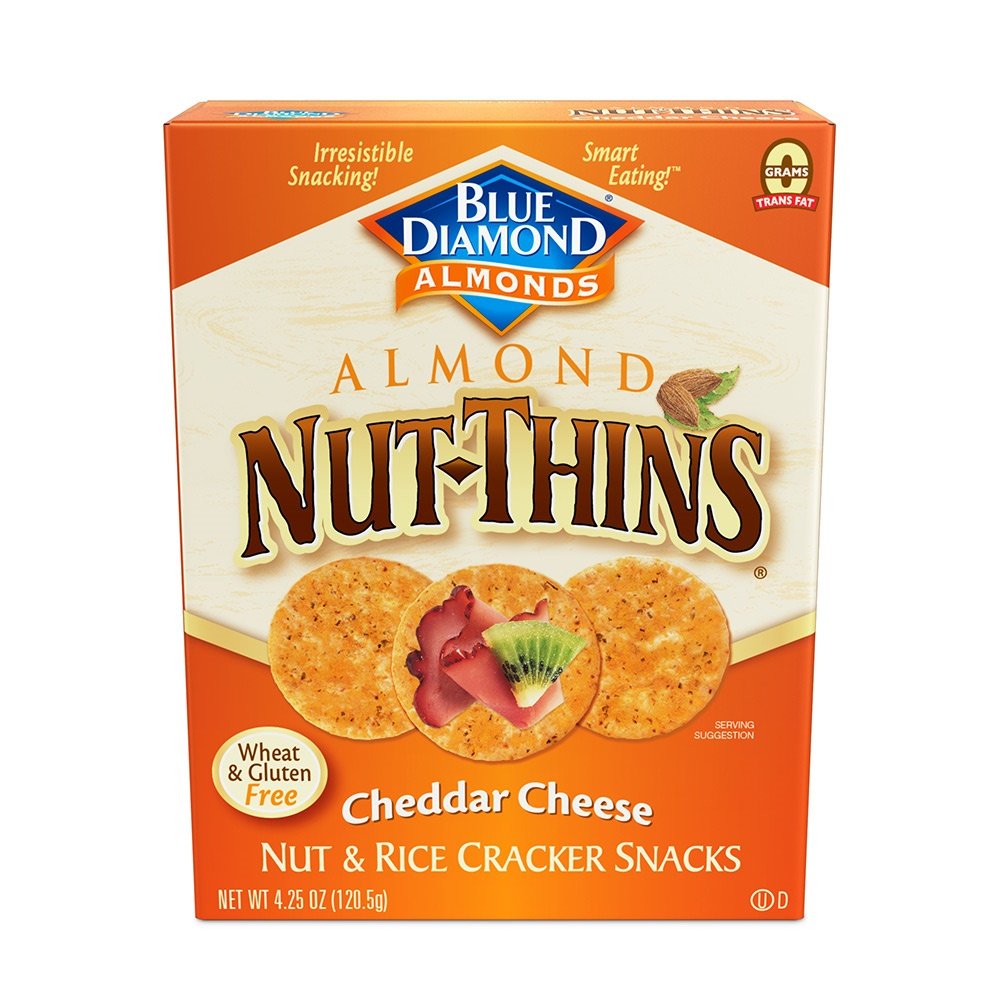 Blue Diamond Gluten Free Pecan NutThins Cracker Crisps, 4