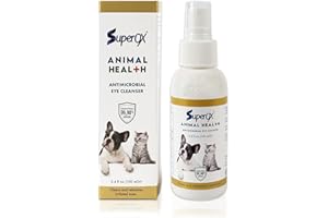 Superox Animal Eye Wash & Tear Stain Remover | Fast Relief from Irritations & Allergies Symptoms | Safe for All Animals | 100