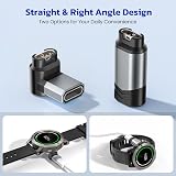 RUXELY USB C to Garmin Watch Charger Adapter 4 Pack for Fenix Forerunner Venu view 4