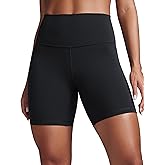 CRZ YOGA Butterbreeze Athletic Biker Shorts 6'' - High Waisted Workout Gym Volleyball Running Yoga Tummy Control Womens
