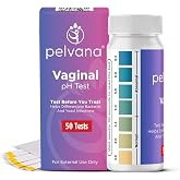 Pelvana Vaginal pH Test Strips (50) at-Home BV &amp; Yeast Infection Test Kit | Test Before You Treat, Helps to Differentiate BV and Yeast Infections for Feminine Wellness Decisions, Results in 30 Seconds