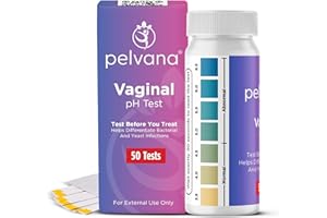 Pelvana Vaginal pH Test Strips for Women (50 Count) - Monitor Intimate Health, Prevent Infection - Balance Alkaline and Acid 