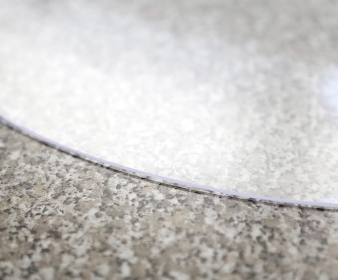 Tischdecke Folie 2 mm RUND transparent einseitig matt, KEINE BLASENBILDUNG auf sehr glatten Oberflächen, Schutzfolie Tischsch