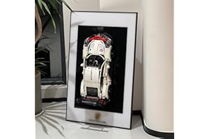 iLuane Display Wallboard for Lego Technic Porsche 911 RSR Race Car Model Building Kit 42096, Adult Collectibles Wall Mount, Home or Office Décor (No Car Included)