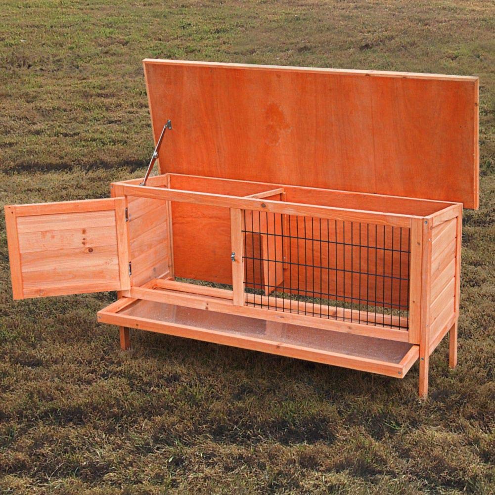 4ft single rabbit hutch