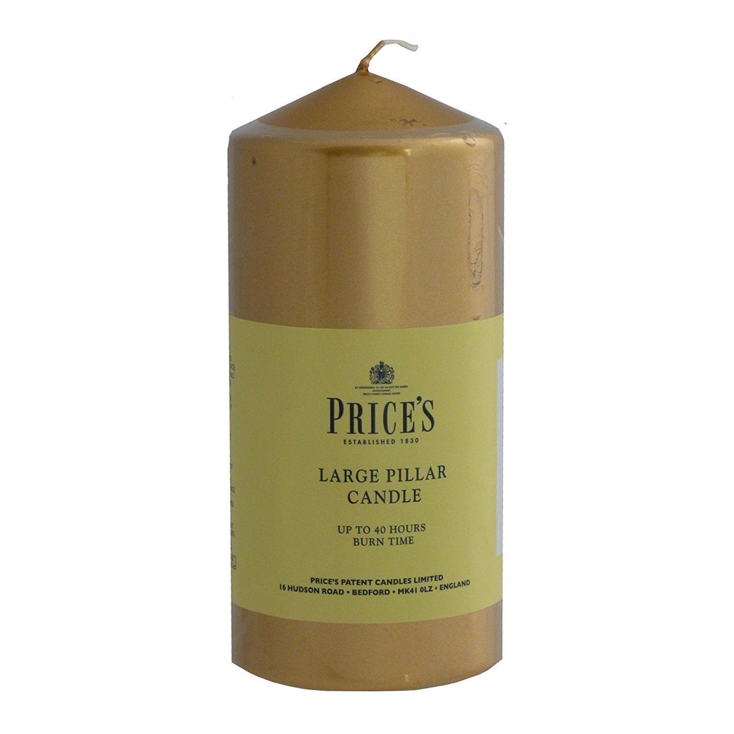 Prices 6" Pillar Candle Gold - CDD060631
