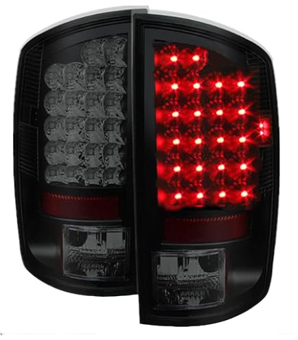 Black Smoke Tail Lights For 2002-2006 Dodge Ram 1500 2500 3500 - DTMOTO Pair