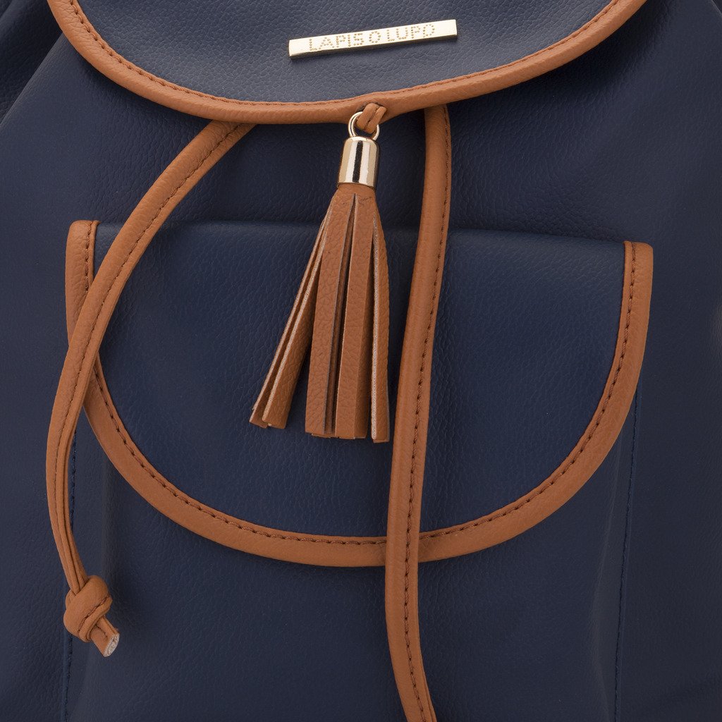 lapis o lupo women's backpack handbag ( blue,llbp0004bl)