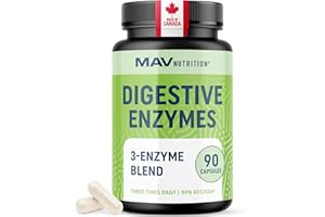 Digestive Enzymes 280MG for Digestive Health & Bloating Relief for Women & Men | Triple Digestive Enzyme Blend to Break Down 