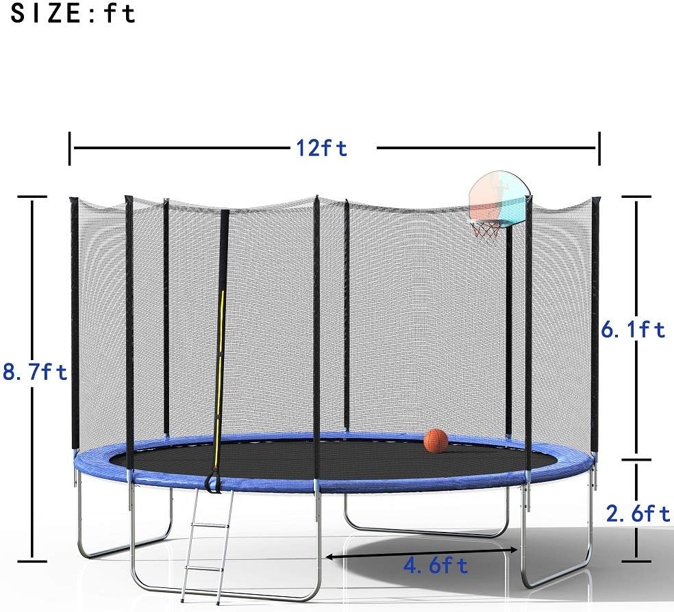 folding trampoline 12ft