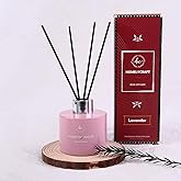 HOMELYCRAFT Reed Diffuser Set – 3.38 fl oz (120ml) | Clean Oil Scent Diffuser, Premium Room Décor | Lavender & Pink Fragrance for Home, Holiday, and Hotel Collection.