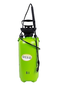 OKKO Premium Drucksprüher - Sprühflasche für Garten - Gegen Unkraut & Moos - Für Wasser, Dünger & Pestizide inkl. Düse (8 Lit