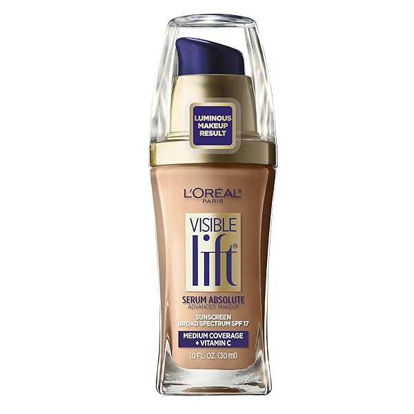 L’OREAL PARIS VISIBLE LIFT SERUM ABSOLUTE FOUNDATION, HONEY BEIGE, 1 OUNCE