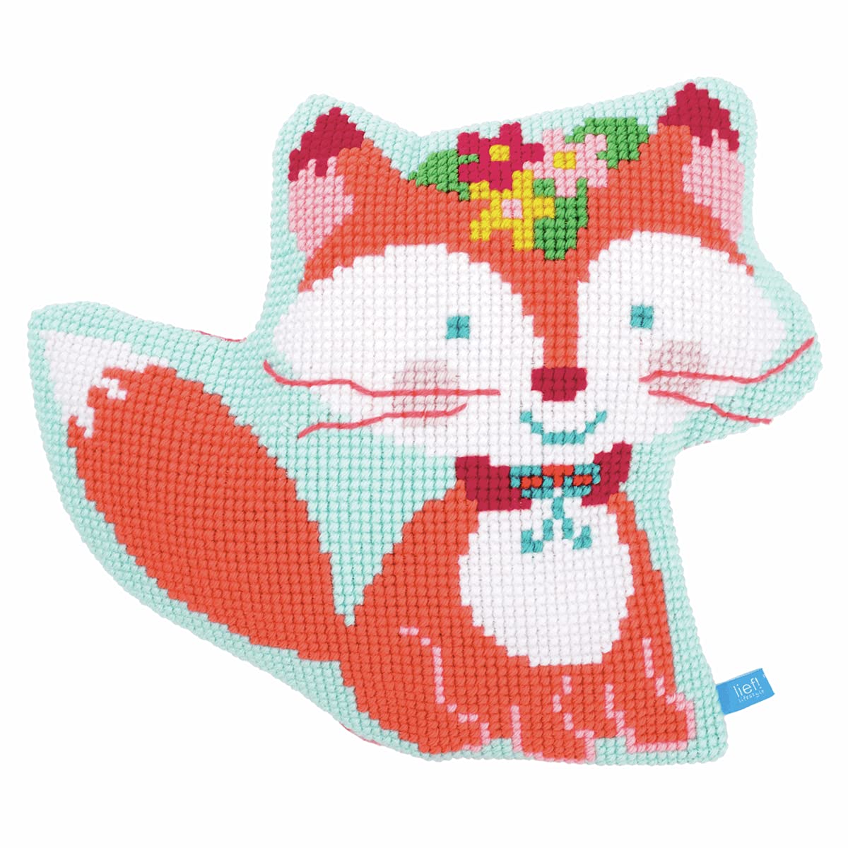 Vervaco Cross Stitch Kit: Cushion: LIEF: Small Fox, Other, NA, 40 x 40cm