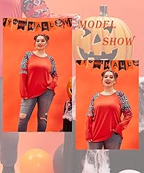 CARCOS Women Plus Size Tops Colorblock Long Sleeve