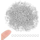 UNICRAFTALE About 1000Pcs 3mm Jump Rings 26 Gauge Stainless Steel Open Jump Rings Round Jump Rings Jewelry Accessories for DIY Bracelet Earring Jewelry Making, Necklace Repair
