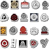 20 PCS Stickers Pack SCP Aesthetic Foundation Vinyl Colorful Waterproof for Water Bottle Laptop Bumper Car Bike Luggage Guita