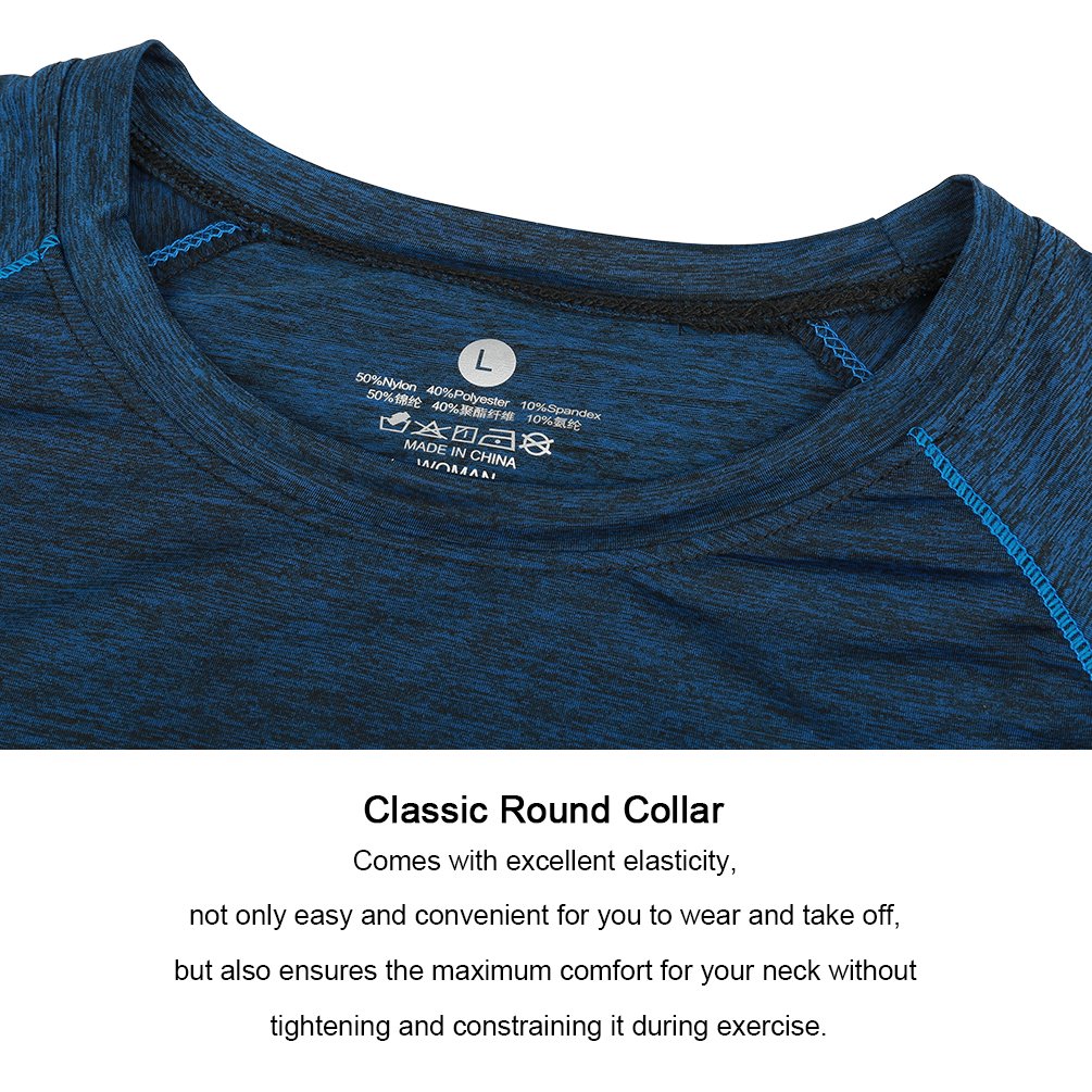 Fitibest Donna T-Shirt a Maniche Corte per Yoga Running Fitness