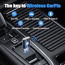 Mini Wireless Carplay Adapter for iPhone, 2025