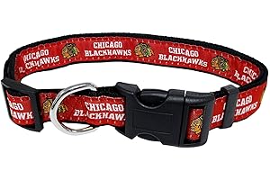 Pets First NHL Collar for Dogs & Cats. Adjustable, Cute, & Stylish! The Ultimate Hockey Fan Collar!