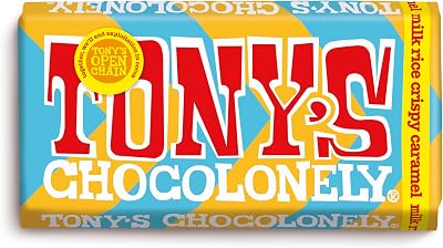 Tony's Chocolonely Milk Chocolate Rice Crispy Caramel Bar 180g