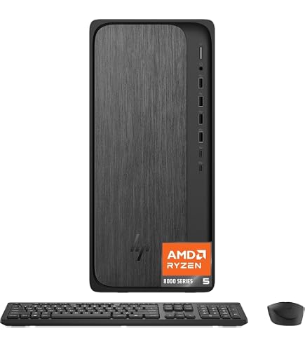 Amazon.com: HP OmniDesk Desktop Computer PC – AMD 8-Cores Ryzen 5