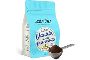 Java Works Coffee French Vanilla Flavoured Coffee *Ground*, 340 Grams