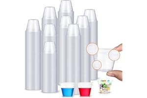 Konohan 1500 Pack Medicine Cups 1 oz Disposable Medicine Measuring Cups Plastic Medicine Cups Medical Cups for Liquids Doctor Nurse Epoxy DIY Arts Paint