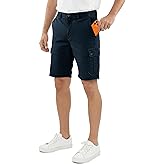 NY Threads Mens Cargo Shorts Relaxed Fit Cotton Casual Work Outdoor Hiking Shorts with Multiple Pockets