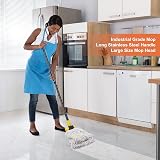 KeFanta Commercial Mop Heavy Duty Industrial Wet Mop 146cm Handle Jaw Clamp view 4