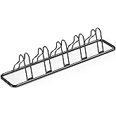 Simple Houseware 5-Bike Adjustable Floor Storage Rack for Garage, Black | Bicycle Parking Stand Organizer for Road and Kids Bikes