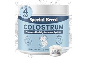 Special Breed Bovine Colostrum for Dogs and Cats, Immune Support Supplement for Allergy and Itch Relief, Grass Fed Colostrum Powder (120 Grams)