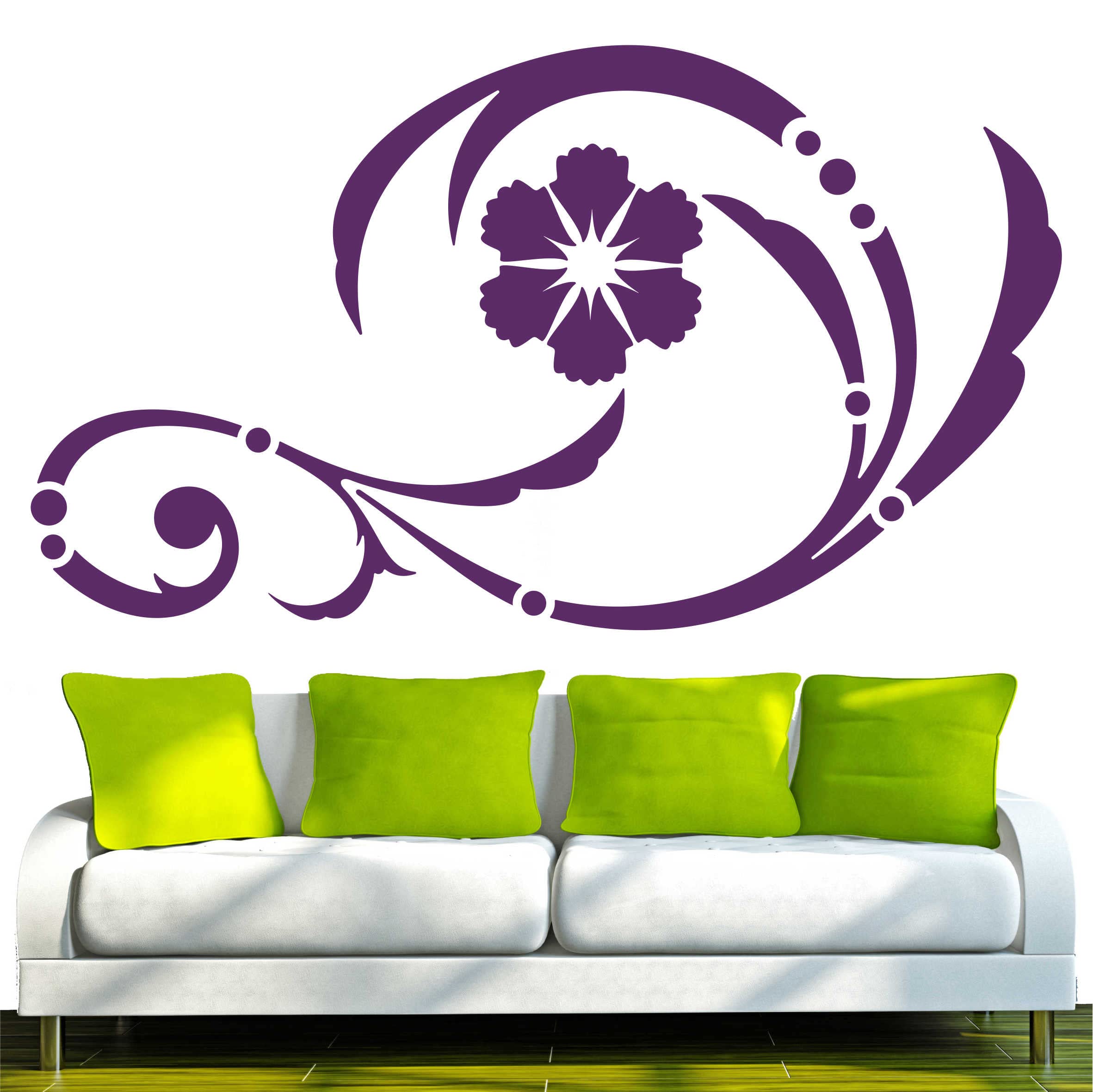 Indigos Wall Sticker, Vinyl, Purple, 160 x 90 x 1 cm