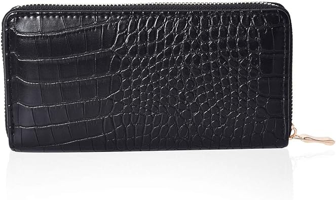 black croc clutch bag