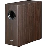 Edifier T5s Powered Active Subwoofer with 70W RMS, 8" Long-Throw Woofer, Deep Bass (35Hz) Speaker, Built-in Amp, Low Distortion, Phase Selector & Energy-Efficient for Home & Studio Audio, Brown